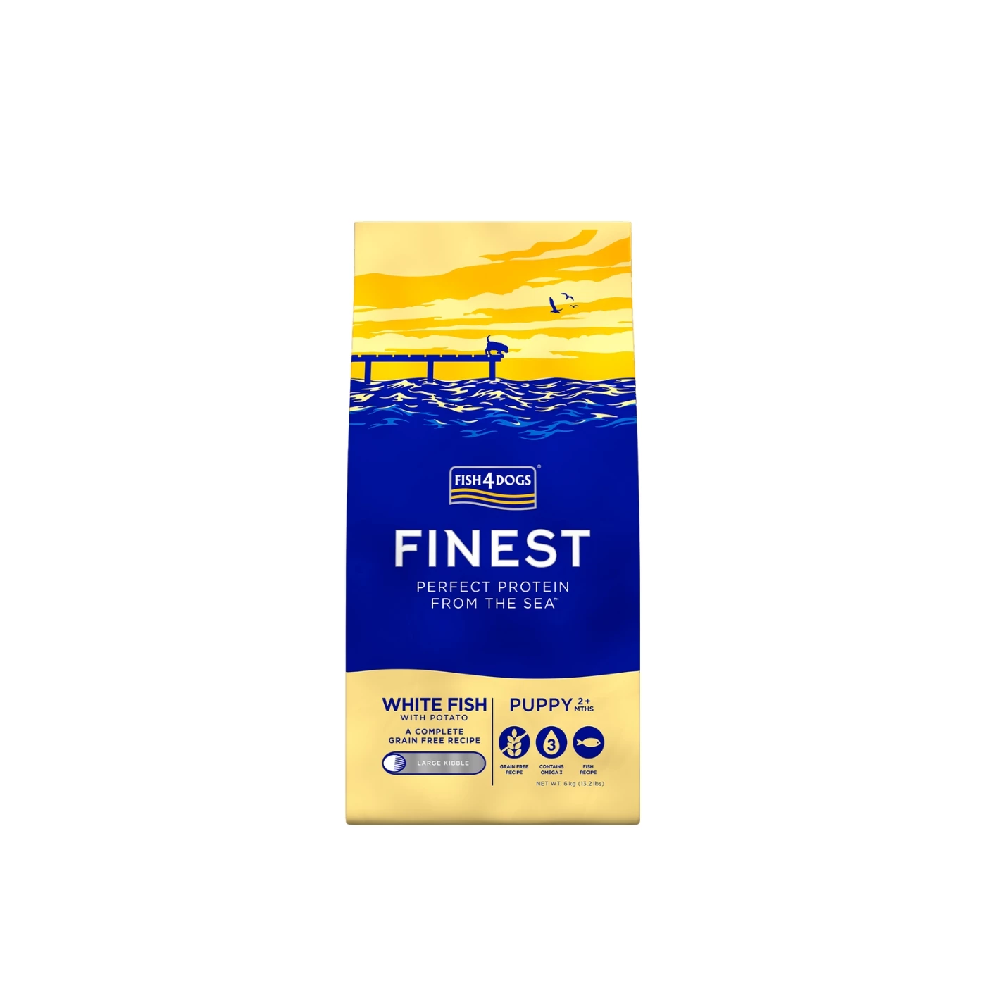 PROMO 3x6Kg – Fish4Dogs Finest Puppy Pesce Bianco Large Per Cuccioli 2 PROMO 3x6Kg – Fish4Dogs Finest Puppy Pesce Bianco Large Per Cuccioli - immagine 2