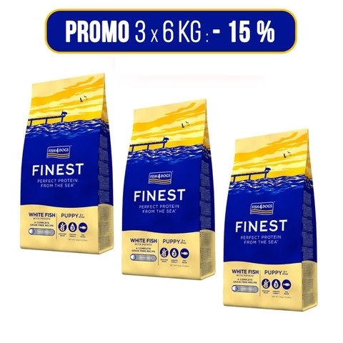 PROMO 3x6Kg – Fish4Dogs Finest Puppy Pesce Bianco Large Per Cuccioli 1 PROMO 3x6Kg – Fish4Dogs Finest Puppy Pesce Bianco Large Per Cuccioli