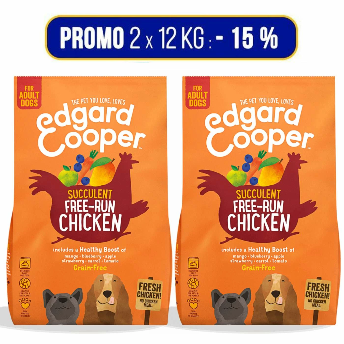 Edgard & Cooper PROMO 2x12Kg Edgard & Cooper Pollo Per Cani Adulti 1 Edgard & Cooper PROMO 2x12Kg Edgard & Cooper Pollo Per Cani Adulti