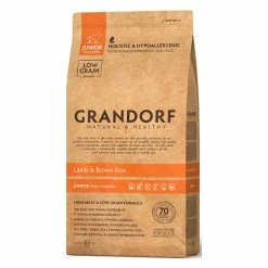 Grandorf Junior All Breeds Agnello E Riso Integrale Per Cani Dai 4 Mesi