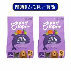 Edgard & Cooper PROMO 2x12Kg Edgard & Cooper Salmone Fresco Dell’Atlantico E Tacchino Per Cuccioli Puppy
