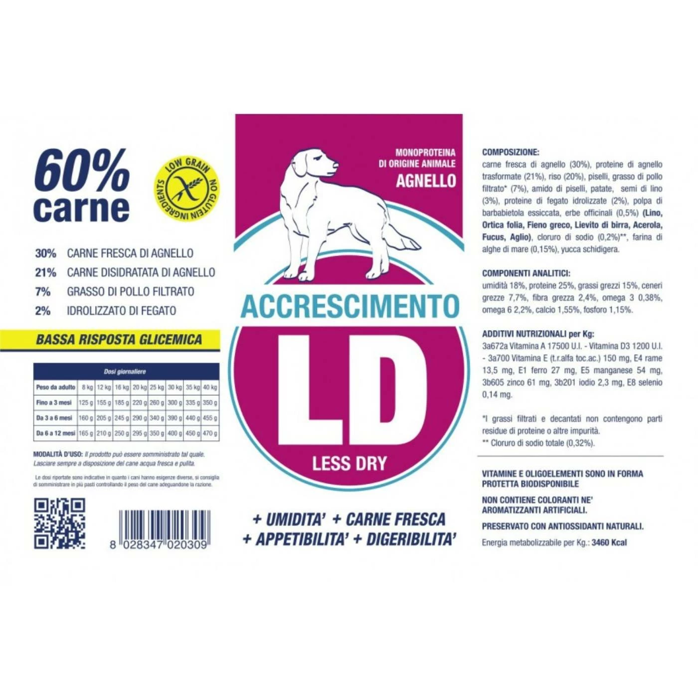 Vet Line Linea LD Agnello Accrescimento Per Cuccioli Vetline 2 Vet Line Linea LD Agnello Accrescimento Per Cuccioli Vetline - immagine 2
