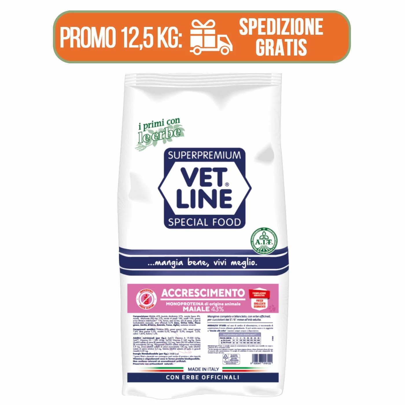 Vet Line Accrescimento Maiale Per Cuccioli Monoproteico VetLine 1 Vet Line Accrescimento Maiale Per Cuccioli Monoproteico VetLine