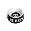 Zee.Dog Ciotola In Melamina “I’m The Boss” Nera Per Cani