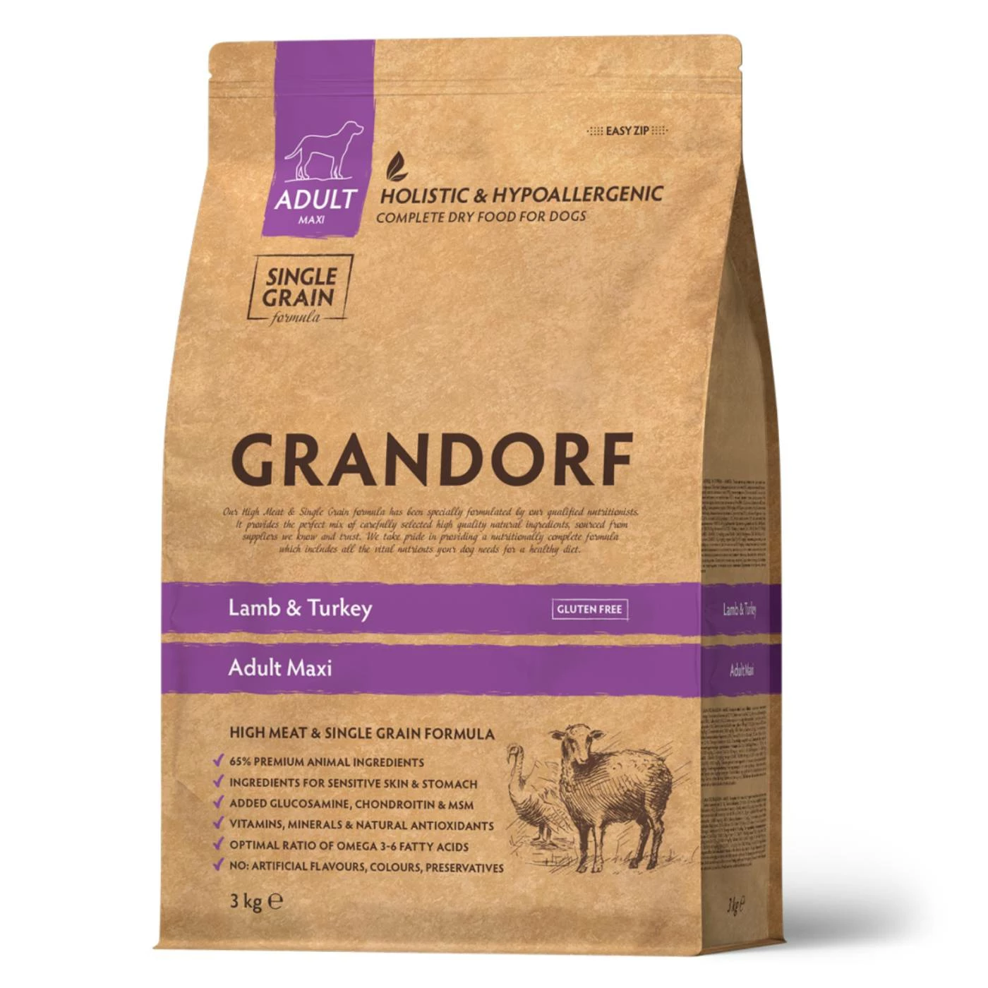 Grandorf Adult Agnello E Tacchino Maxi Large Breed Per Cani Adulti Di Taglia Grande 1 Grandorf Adult Agnello E Tacchino Maxi Large Breed Per Cani Adulti Di Taglia Grande