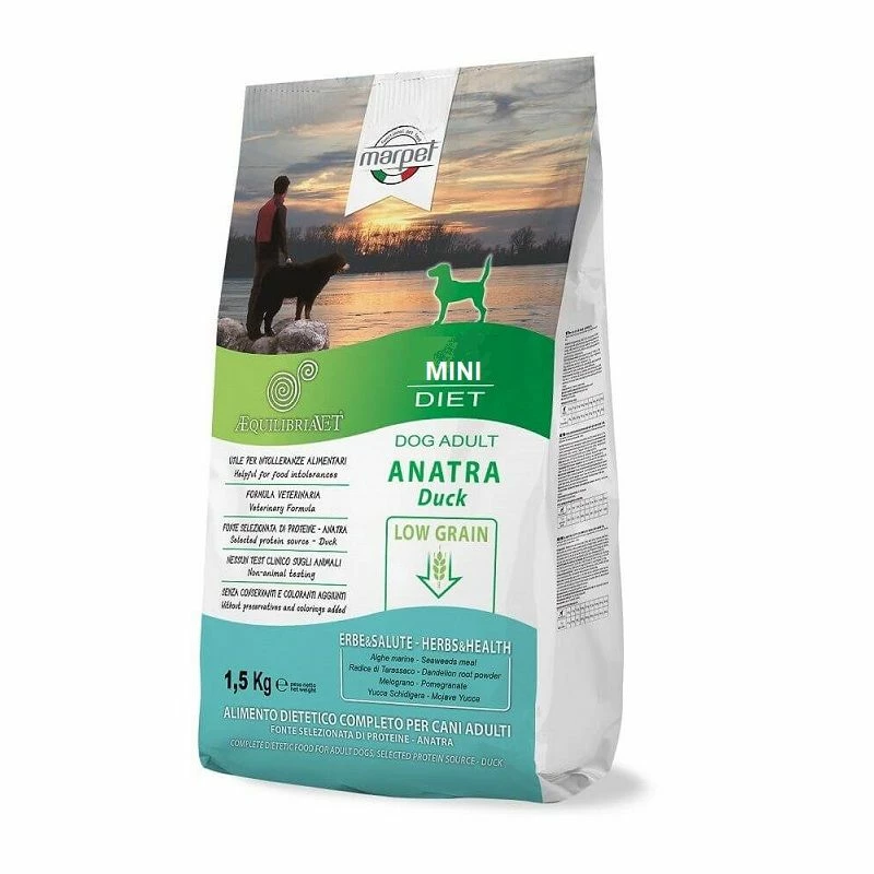 Equilibria Adult Mini Anatra 1,5kg Crocchette Cane Low Grain 1 Equilibria Adult Mini Anatra 1,5kg Crocchette Cane Low Grain