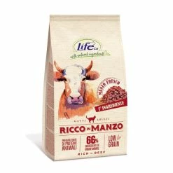 Life PetCare Life Cat Ricco In Manzo 1,5kg ULTIMI PEZZI Crocchette Gatto Low Grain