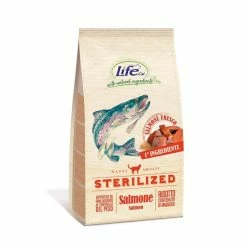 Life PetCare Life Cat Sterilized Salmone 1,5kg ULTIMI PEZZI Crocchette Gatto
