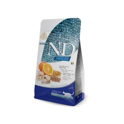 N&D - Natural & Delicious N&D Adult Merluzzo E Arancia Low Grain 1,5kg Crocchette Gatto