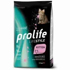 Prolife Kitten Salmone E Riso Nutrigenomic Crocchette Gattino