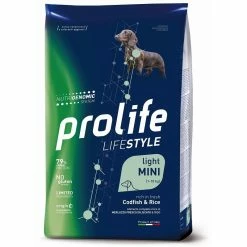 Prolife Mini Light Merluzzo E Riso Nutrigenomic Crocchette Cane
