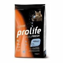 Prolife Salmone Merluzzo E Riso Adult Cat 7kg Nutrigenomic Crocchette Gatto